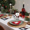 100 Pcs Christmas Napkins Bulk Holiday Disposable Paper Guest Hand Towel Christmas Tree Cocktail Napkins Merry Christmas Hand Napkins for Home Kitchen Winter Xmas Party (17.3 x 12.9 Inch Unfolded)