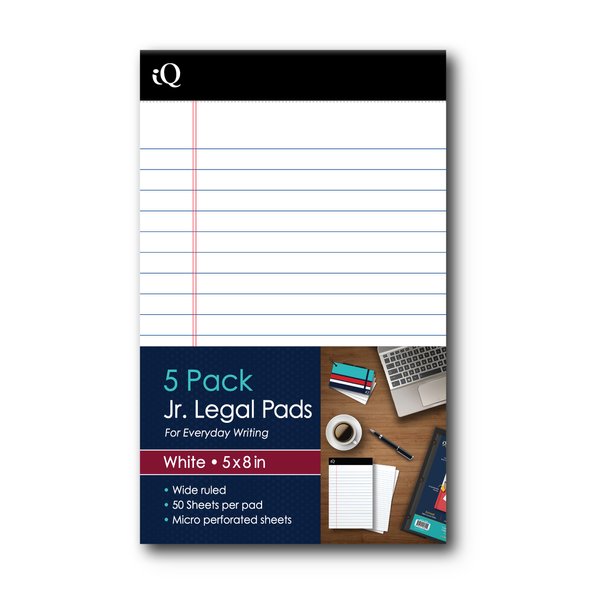 iScholar Junior White Legal Pad, 5 Pack (65805)