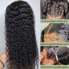 5x5 HD Lace Closure Wigs Human Hair 220% Density Water Wave Glueless Wigs Human Hair Pre Plucked 22inch Wet and Wavy Closure Wig Curly Lace Front Wigs for Black Women Natural Color