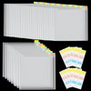 Caydo 36PCS 6x6inch Scrapbook Paper Storage, with 60PCS Sticky Index Tabs for Holding Scrapbook Paper, Cardstock, Vinyl Sheets