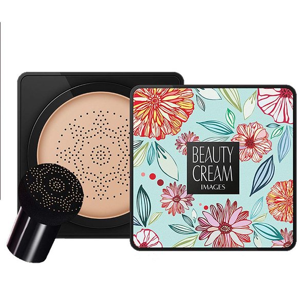 Magik Images Mushroom Head Air Cushion BB CC Cream Concealer Foundation Stick Moisturizing (Cushion BB, Natural Beige)