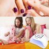 UV LED Nail Lamp 150W, Professional Nail Dryer Gel Polish Light, UV Nail Light with 4 Timer Setting, Nail Polish Curing Gel LED Dryer, Professional Nail Art Tools with Automatic Sensor