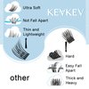 Lash Clusters 144 Pcs Cluster Lashes Fluffy Eyelash Clusters DIY Cluster Eyelash Extensions(Marshmallow,D-10-18mix)