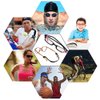 SENHAI 6 Pack Anti-Slip Silicone Glasses Straps with 6 Pairs Ear Grip Hooks, Soft Eyewear Retainer Eyeglasses Holder for Kids Adult Sports - Black, Red, Orange, Pink, Blue, Green