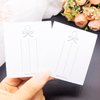 Doromy 200 Pcs Kraft Paper Hair Clip Display Cards Hair Barrettes Display Holder Jewelry Hair Bow Holder Cards 6.3X7.3cm for Hair Accessories Displaying Organizing Packaging