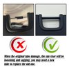 Sun Visor Repair Kit for Jeep Wrangler JK JKU 2007-2017 Repair Tubes for Left & Right Side Sunvisor,4Pcs(Black)