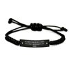 Toy Collecting for Friends, Toy Collecting is not a Hobby. It's, Reusable Toy Collecting Black Rope Bracelet, Engraved Bracelet from