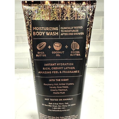 3 Into the Night Moisturizing bath Body Wash 10 oz ea Shea Butter