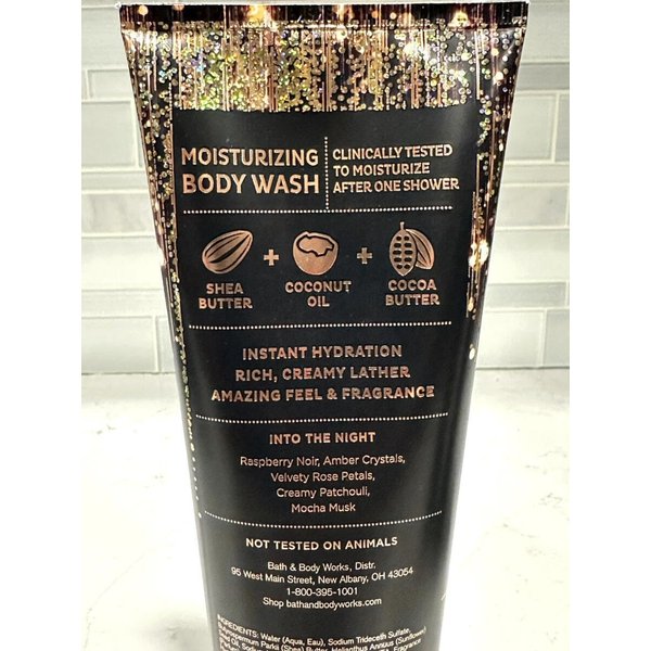 3 Into the Night Moisturizing bath Body Wash 10 oz ea Shea Butter
