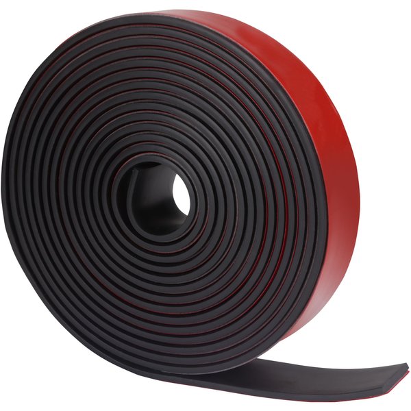 NABOWAN Neoprene Self Adhesive Rubber Sheets, Rolls & Strips, 1/8" (.125") Thick x 1" Wide x 120" Long, Perfect for Shock Absorption Gasket, DIY Projects, Rubber Strip Adhesive Back