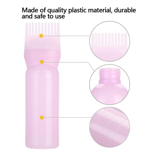 Laven Hair Color Applicator Bottles Shampoo Hair Color Oil Comb Applicator Tool Hair Coloring Dyeing for Salon Beauty()