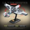 MISINI M6513 Lavochkin La-7 Fin Fighter Building Blocks Set, 638 PCS Airplane Model Building Kits, Educational Toys Gifts for Teens and Adults