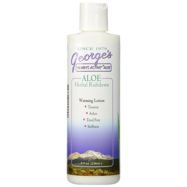 George's Aloe Vera Herbal Rubdown - 8 Fl Oz, 8 Ounce