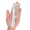 Mini Wide Tooth Comb,Small Travel Purse Comb Hair Detangling Comb Brush for Curlies Portable Care Handgrip Comb Shower Comb Travel Combs for Men Women- Best Styling Comb for Curly,Wet,Dry,Long (Beige)