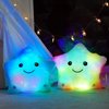 BSTAOFY 13‘’ LED Musical Twinkle Star Glow Lullaby Nightlight Stuffed Animals Light up Toys Afraid of Dark Singing Birthday Valentines Christmas for Toddlers, Purple