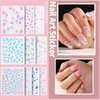 FANDAMEI Nail Art Brushes Set, Nail Art Kit, Nail Design Kit, Nail Dotting Tools, Nail Kit for Beginners, Chrome Nail Powder, Nail Stickers, Nail Rhinestones, Nail Charms Gems Nail Art Decoration Kit