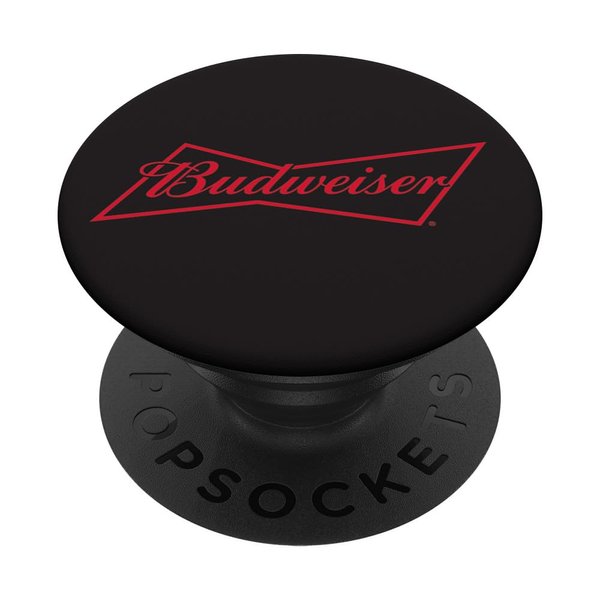 Budweiser Black PopSockets Stand for Smartphones & Tablets PopSockets PopGrip: Swappable Grip for Phones & Tablets PopSockets Adhesive PopGrip