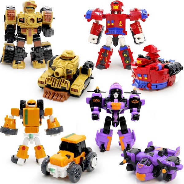 GIDGOD Transforming Robot Toys Cars Set for 3 4 5 6 7 Year Old Kids Boys Girls Hero Figure Modified Toddler Airplane Ships Tanks Rescue Vehicle Playset