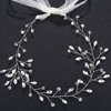 Salliy Wedding Hair Comb Silver Leaf Bridal Hair Piece Silver Rhinestone Hair Accessories for Women and Girls (K)