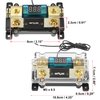 X AUTOHAUX Car Stereo Audio LED Display Digital Voltage Inline ANL Fuse Holder 150 Amp 0 2 4 AWG Gauge
