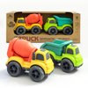 Toddler Car Toys for 1-3 Year Old, 2 PCS Dump Truck Toys and Mixer Cement,BPA Free Outdoor Toys for Toddlers,Christmas Birthday Gifts for Toddler Boy Girl 3-4