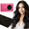 WENNALIFE Invisi Edge Tape in Hair Extensions Human Hair, 16 Inch 50g 20pcs Dark Brown Invisible Luxury Remy Hair Extensions Natural Seamless Injected Tape Ins Straight Extensiones De Cabello Humano