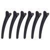 12 Pcs Matt Black Styling Hair Clips Plastic Duckbill Clips Professional Hair Clamp for Salon Hair Styling Sectioning (Medium)