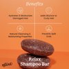 Naturel Relax Moisturizing Shampoo Bar and Conditioner Bar Set with Argan Oil and Colloidal Oatmeal, Shampoo Bar and Conditioner Bar for Curly, Wavy, Dry, or Frizzy Hair, Vegan, Made in USA