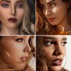 BESTEEL 14K Gold Filled Nose Ring Studs 20G Nose Rings Hoops Stud 316L Stainless Steel Nose Rings Round CZ Heart Simulated Diamond L Shaped Nose Stud Hypoallergenic Nostril Piercing Jewelry for Women Men 10Pcs Gold Style