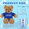 Relaxgiant 3 Pcs Big Brother Gifts Set with i'm the Big Brother Message Bear Stuffed Animal, Bracelets and Insulated Plastic Tumbler Cup