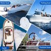 smartmarine Boat Hatch Black 4" 6" 8" Round Non Slip Inspection Hatch w/Detachable Cover for Marine Boat Yacht (6 inch)