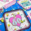 80s Party Supplies Packs (100 Pieces for 16 Guests) - 80s Theme Party Decorations, 80s Party Decorations, 80s Birthday Party Supplies, 1980s Party, Birthday Decorations for Adults, Blue Orchards