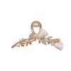 Leadigol 2PCS Elegant Ginkgo Biloba Hair Claw,Tulip Shark Clip Metal flowers Hair Clip Sweet Ponytail Claw Clip for Women