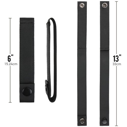 WYNEX Molle Strap 6 inch, Tactical Molle Strap Molle Webbing Straps Attachment Snap Strap Nylon Thumb Snap Straps 4 Packs