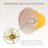 Royal Designs CS-1003-5YEL-6 Clip On Empire Chandelier Lamp Shade, 3" x 5" x 4.5", Yellow, Set of 6