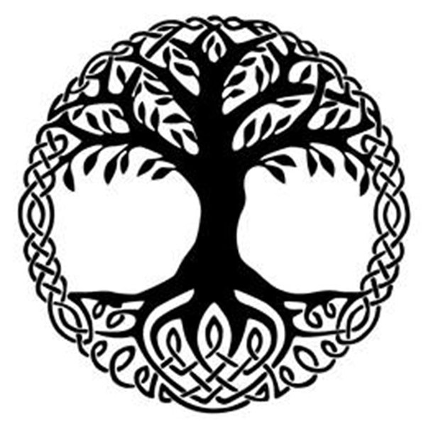Artsure 6 Sheets Temporary Fake Tattoos For Men Adults Yggdrasil the Tree of Life Vikings Symbol Odin Temporary Fake Tattoo For Women Neck Arm Chest For Woman 3 7 X 3 7 Inch