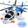 Sognotoy Helicopter Toy for Toddlers,Airplane Helicopter Toy for Kids,Birthday Gifts Propeller Helicopter with Voice&Light Function,360??Freedom&Automatic Obstacle Avoidance Airplane Toy for Kids 3+