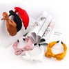 TOBATOBA Knotted Bow Headbands for Women Red Bow Headbands Fashion Knot Headband, Bunny Ears Headband, Wide Headbands Diademas Para Mujer De Moda Solid Cute Hair Band Hair Accessories for Women Girls