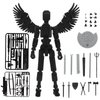 MerryXD Titan 13 Action Figure,Assembly Completed Dummy 13 Action Figure Lucky 13 Action Figure T13 Action Figure 3D Printed Multi-Jointed Movable, Nova 13 Action Figure Toy Black