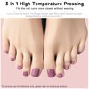 DUKASOU Semi Cured Gel Pedicure Strips, (cherry blossoms falling)26 PCS Gel Nail Strips Works with any UV Light, Salon Quality Gel Nail Stickers，Easy to Apply & Remove