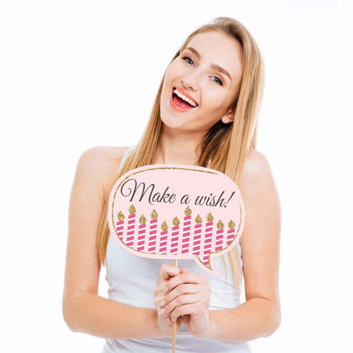 Big Dot of Happiness Funny Sweet 16-16th Birthday Party Photo Booth Props Kit - 10 Piece