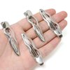 yueton 4 PCS Silver Metal Wave Hair Clips Elegant Silver Hair Clips Y2K Hair Accessories Bangs Hairclip Duck Bill Clips for Girls Women