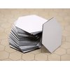 Value Pack of 28 - Dry Erase - Reusable - Blank 2.5" Hexagon Hex Board Game Chits Tiles Counters Markers DIY D&D