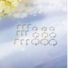 Jstyle 18Pcs Nose Rings Hoop Stainless Steel 20G L Shaped CZ Nose Studs Piercing Ring Hoop Body Jewelry Set