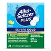 Alka-SELTZER Plus Severe Night Cold PowerFast Fizz Effervescent Tablets, Cold Medicine for Nasal Congestion, Headaches, Cough, Body Aches and More, 20 Count, Packaging May Vary