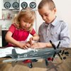 ZYLEGEN Fighter Building Set, Military Fighter Jet Building Block, P-51 Wars Aircraft Jet Blackbird Building Kit for Children and Adult, Christmas, Holloween, Birthday Gift(183Pcs)