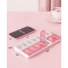 AMOOS Weekly Pill Organizer 2 Times a Day, Stylish Pill Box 7 Day AM PM with Large Compartments, Pill Case Easy to Use, BPA-Free Pill Container for Vitamins, Fish Oils, Supplements, Medicines, Pink