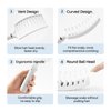 RHOS Curved Vented Hair Brush for Faster Blow Drying/Styling,Paddle Vented Hair Brush for Women&Men-Styling Hair Brush for Curly,Thick,Bangs,Wet and Dry Hair(1 Pack-White)