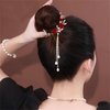2PCS Flower Ponytail Hair Accessories Hair Claws Clip French Style Hair Barrette Non Slip Jaw Banana for Women 041