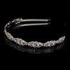 Wedding Party Rhinestone Flower Crown Headband Hair Band Bridal Crystal Headpiece Headdress Hair Accessories for Brides and Bridesmaids (Silver)